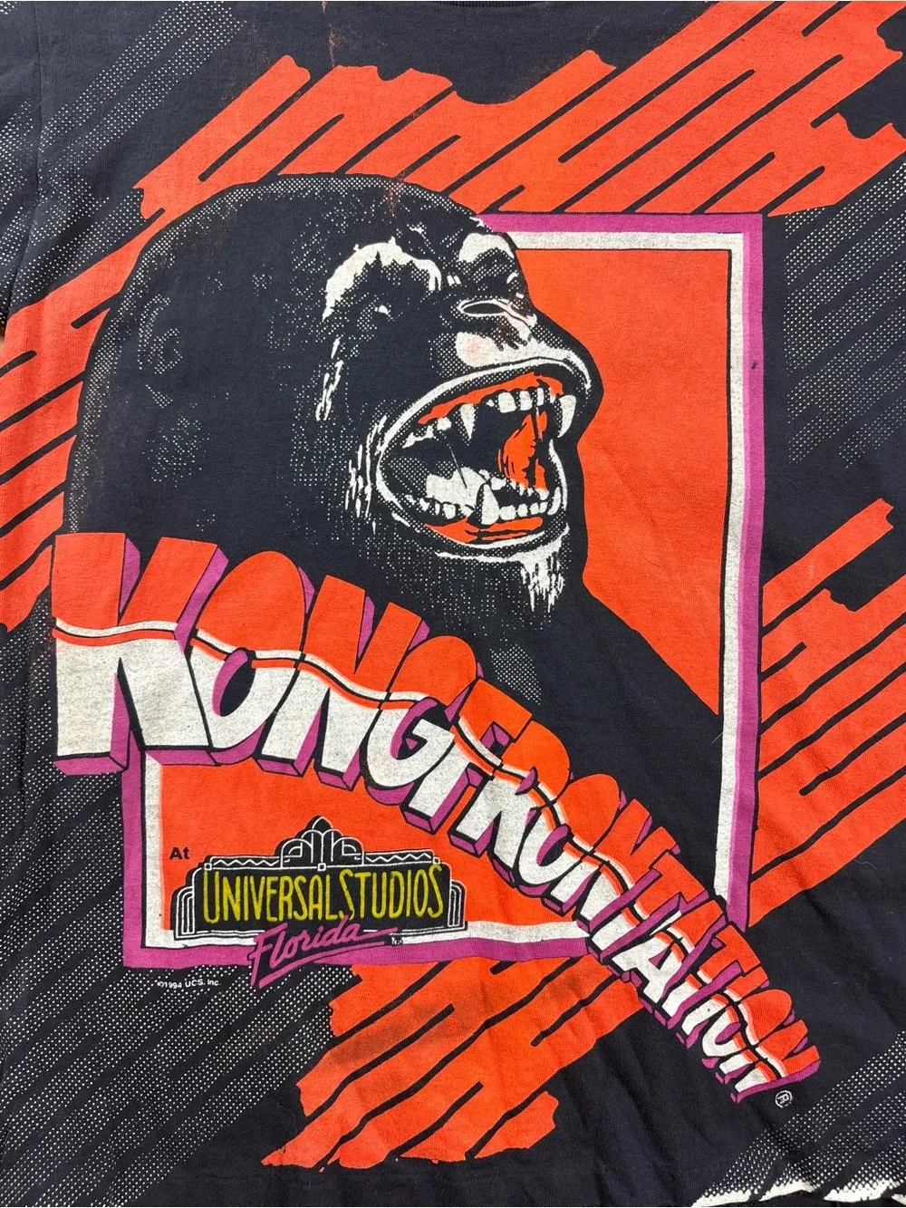 Universal Black & Orange King Kong Graphic Tee for Kids